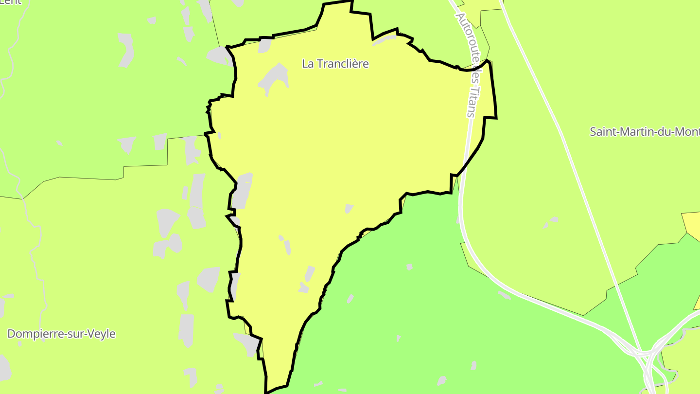 Carte des prix de l'immobilier La Tranclière