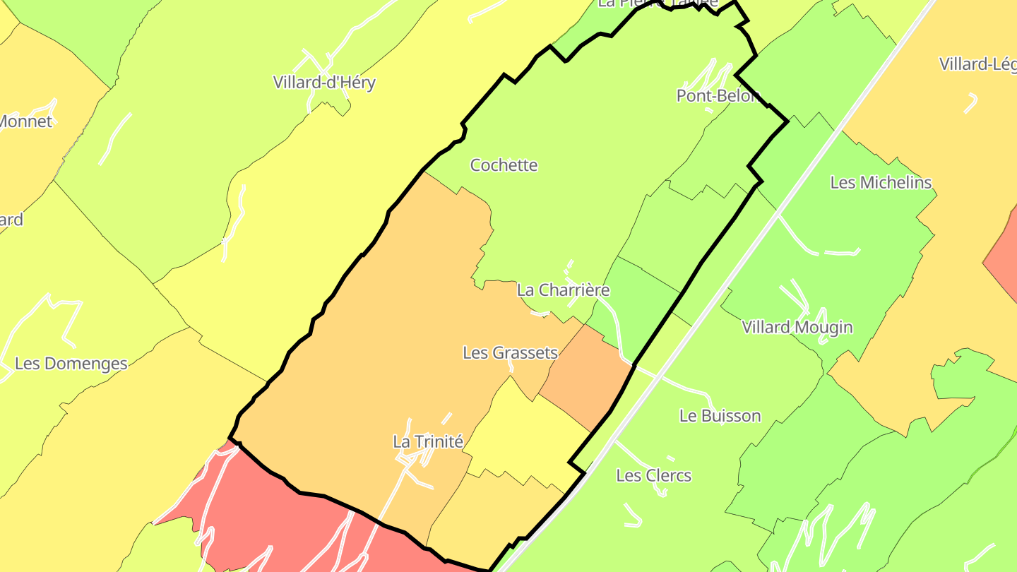 Carte des prix de l'immobilier La Trinité