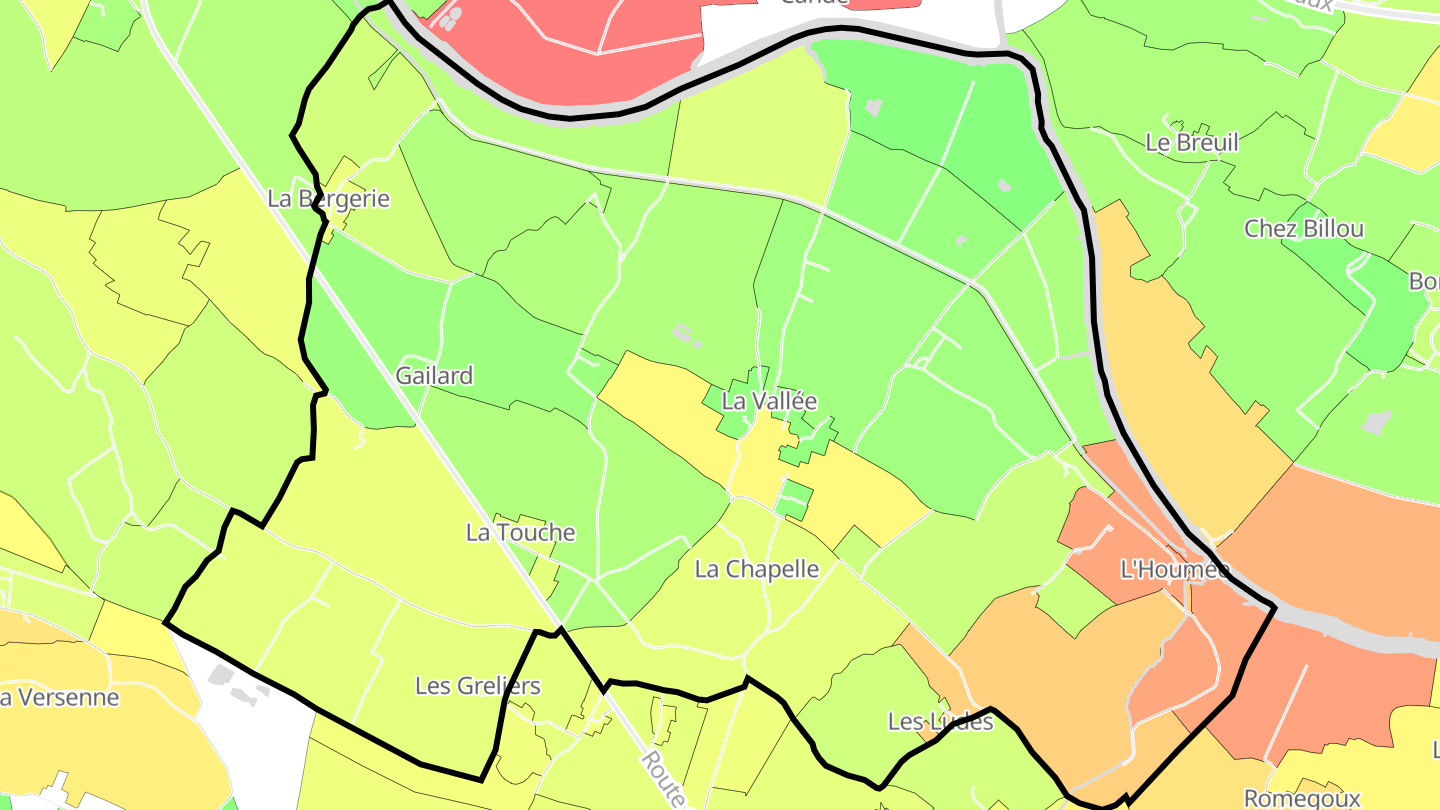 Carte des prix de l'immobilier La Vallée