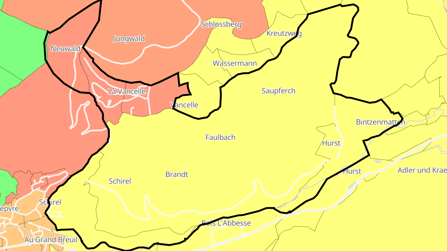 Carte des prix de l'immobilier La Vancelle