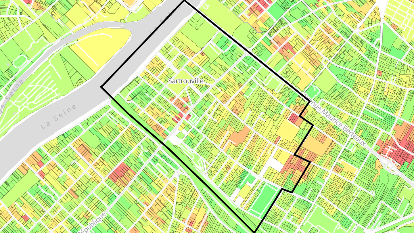 Carte des prix de l'immobilier La Vaudoire