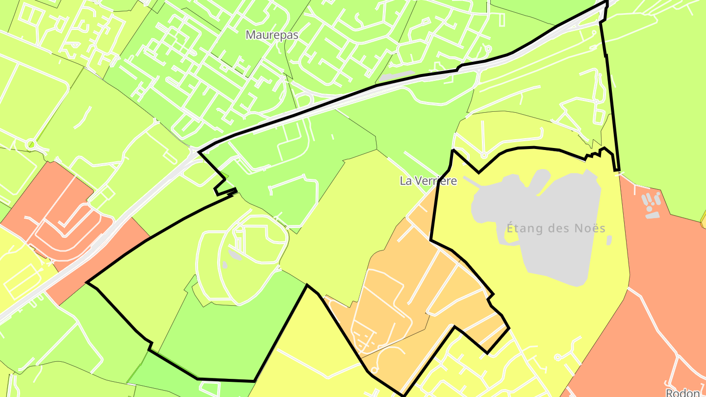 Carte des prix de l'immobilier La Verrière