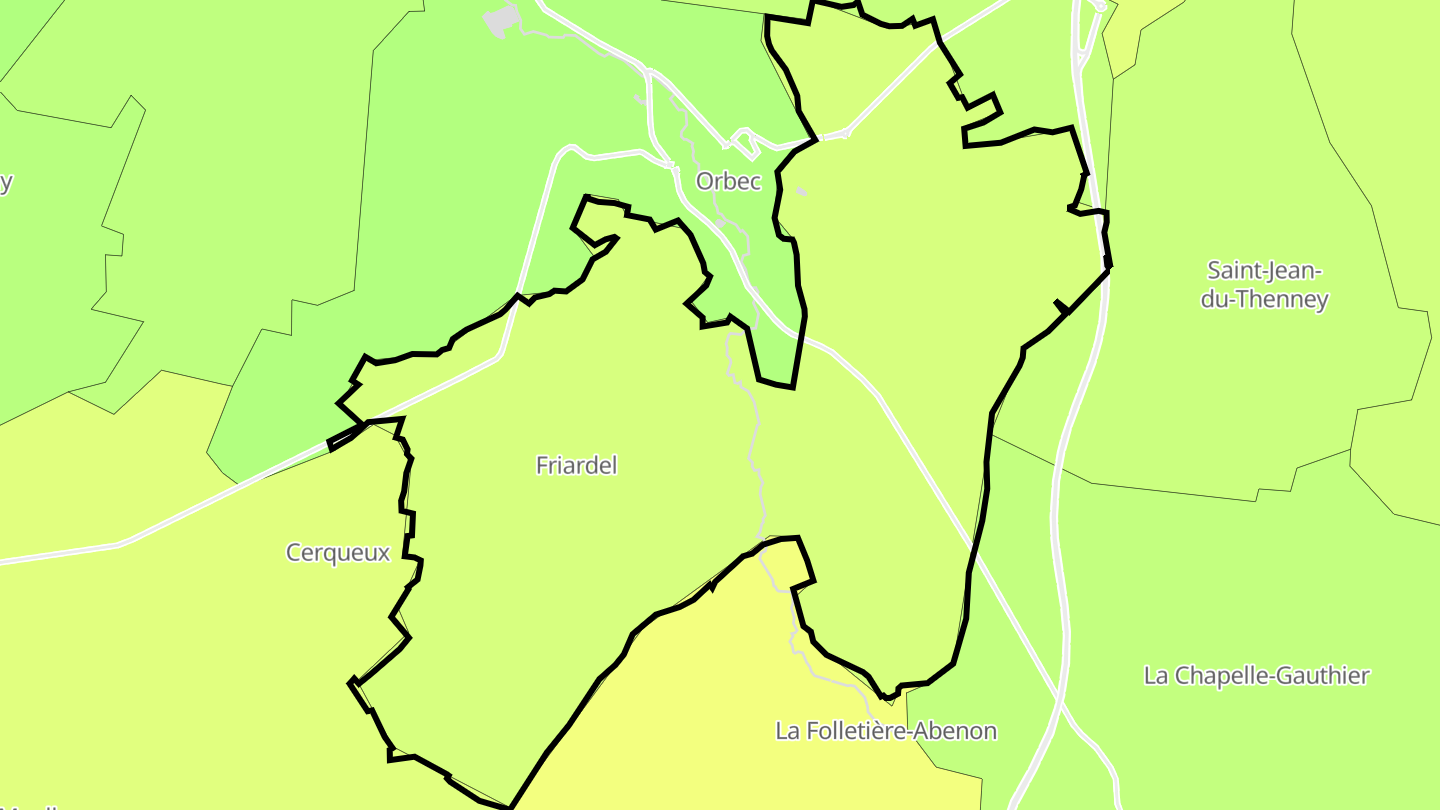 Carte des prix de l'immobilier La Vespière-Friardel