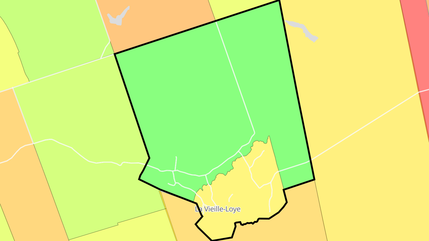 Carte des prix de l'immobilier La Vieille-Loye