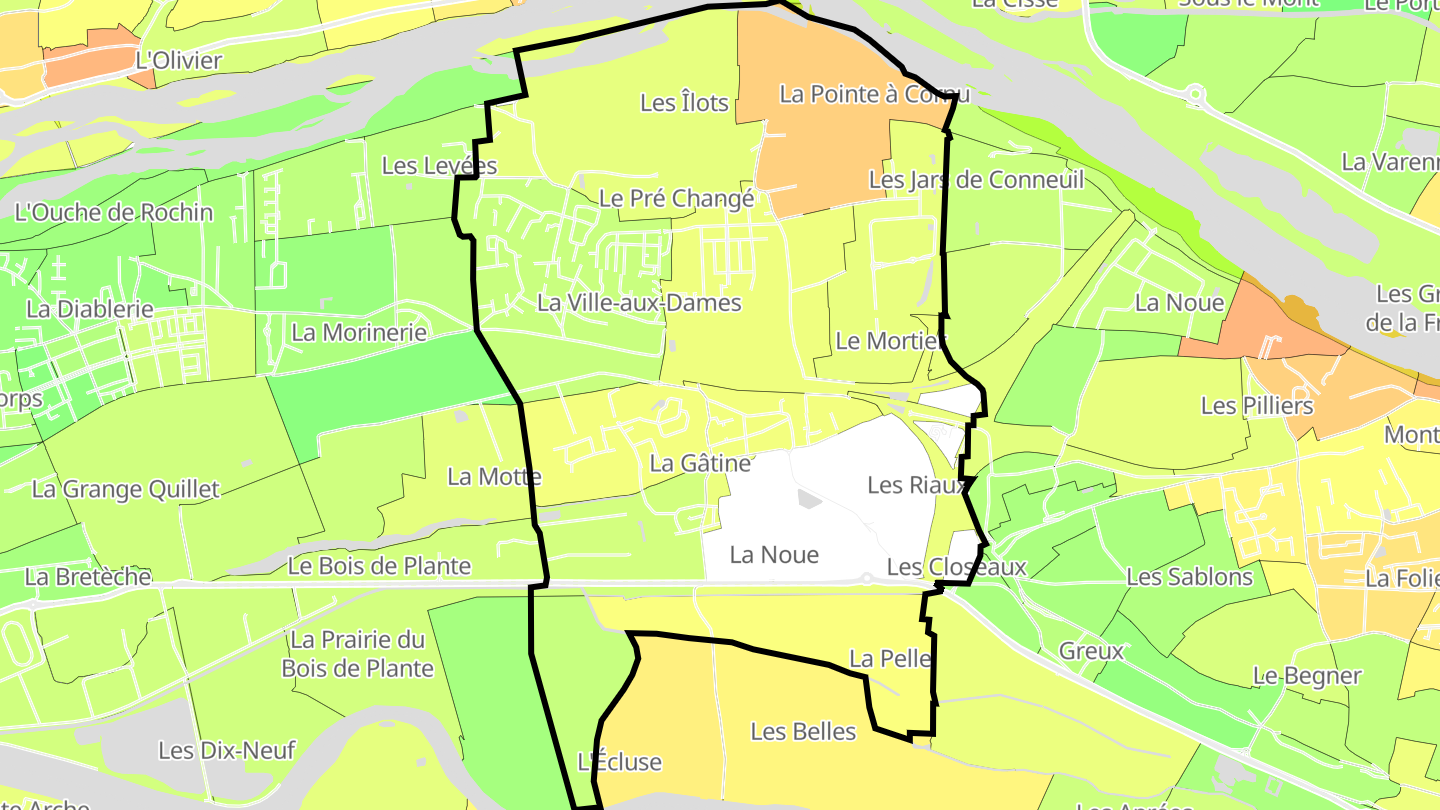 Carte des prix de l'immobilier La Ville-aux-Dames