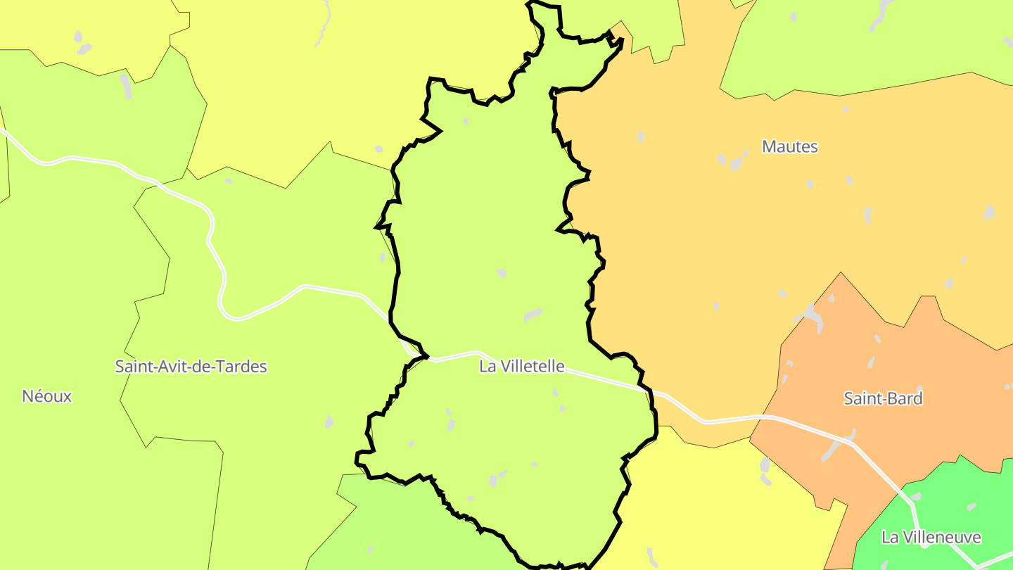 Carte des prix de l'immobilier La Villetelle