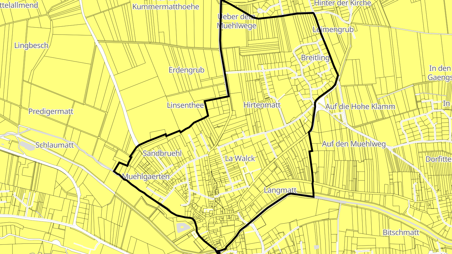 Carte des prix de l'immobilier La Walck