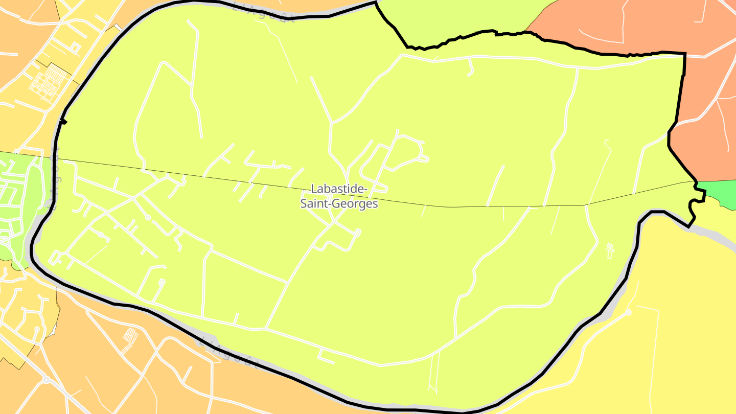 Carte des prix de l'immobilier Labastide-Saint-Georges