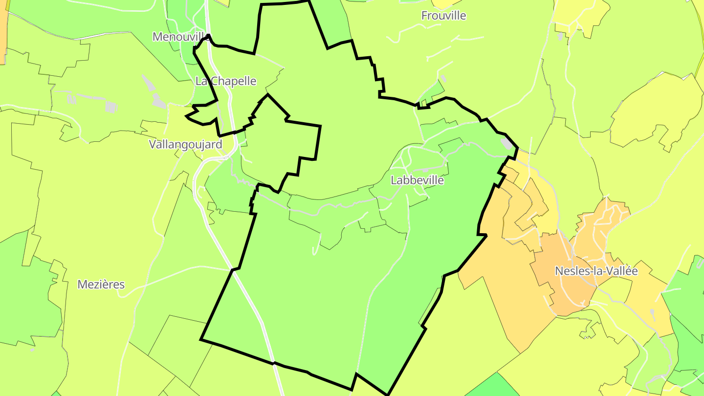 Carte des prix de l'immobilier Labbeville