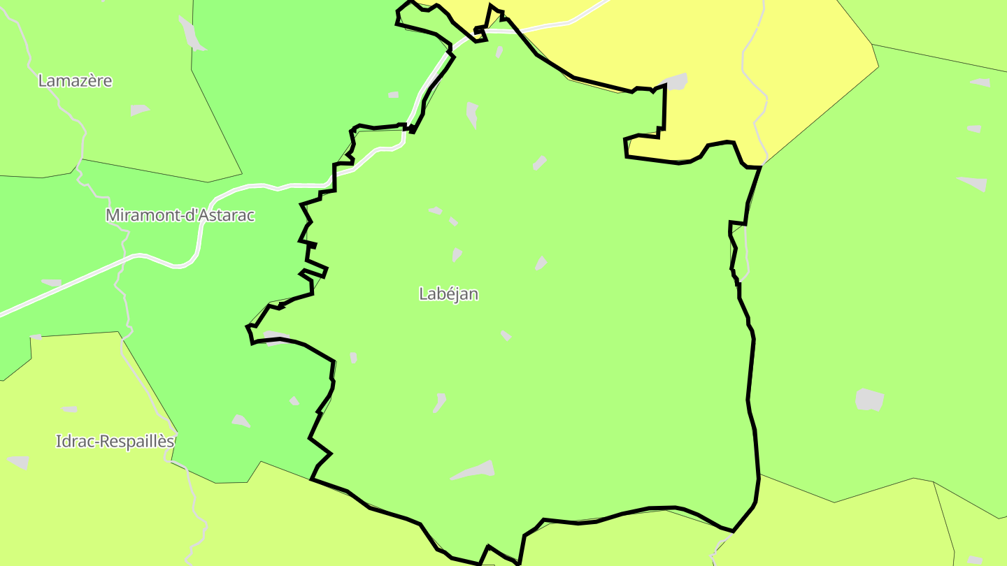 Carte des prix de l'immobilier Labéjan