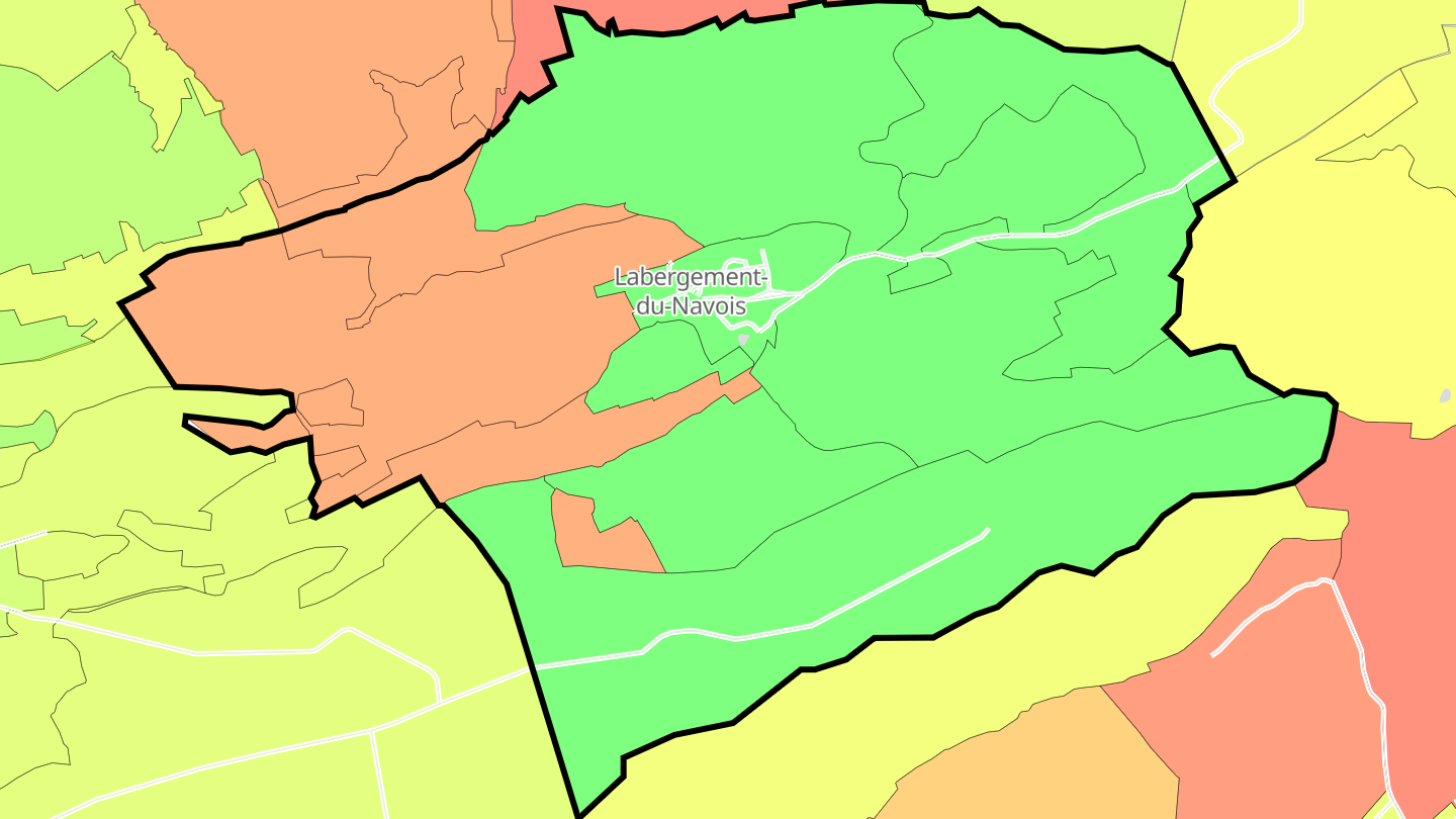 Carte des prix de l'immobilier Labergement-du-Navois