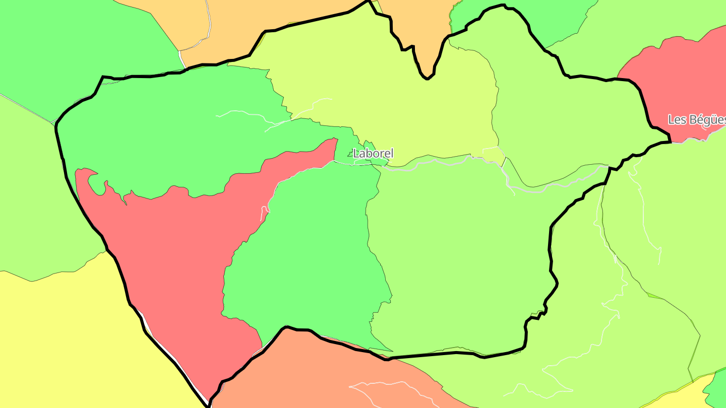 Carte des prix de l'immobilier Laborel
