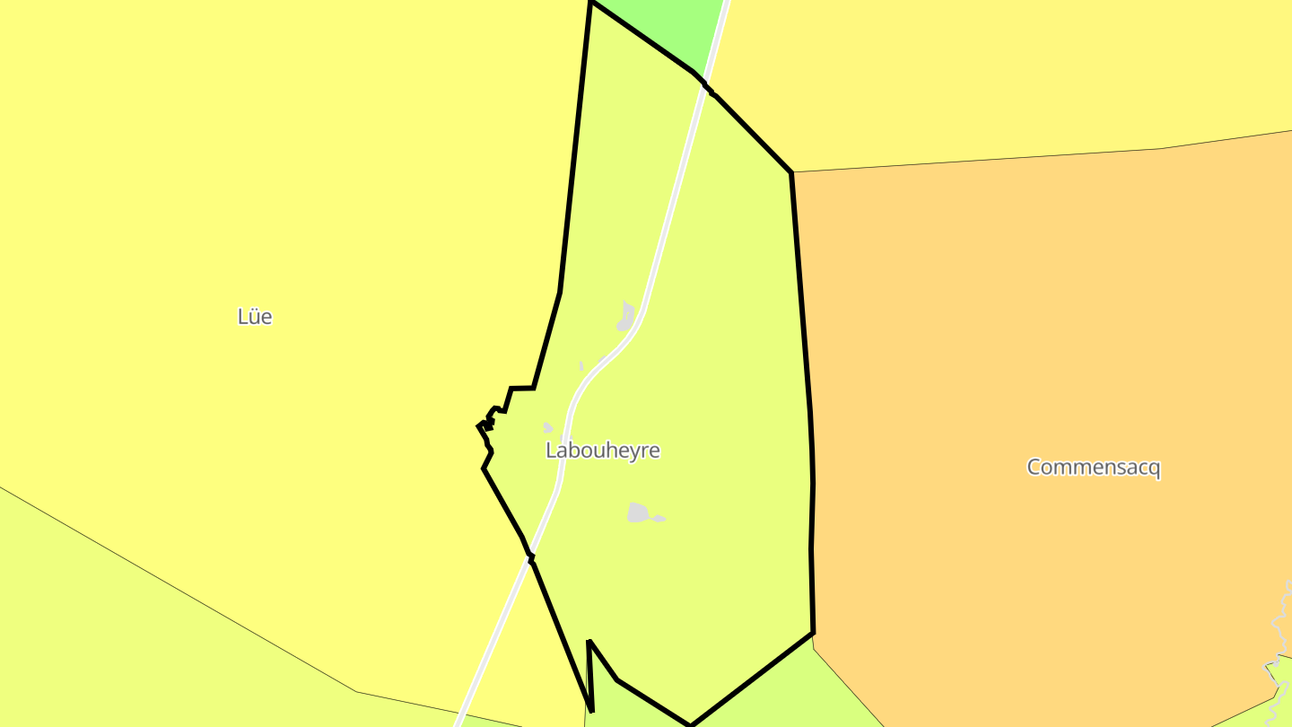 Carte des prix de l'immobilier Labouheyre