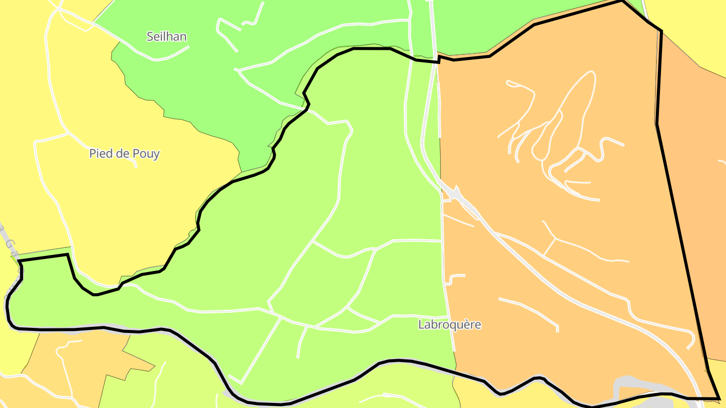 Carte des prix de l'immobilier Labroquère