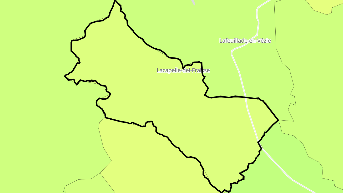 Carte des prix de l'immobilier Lacapelle-del-Fraisse