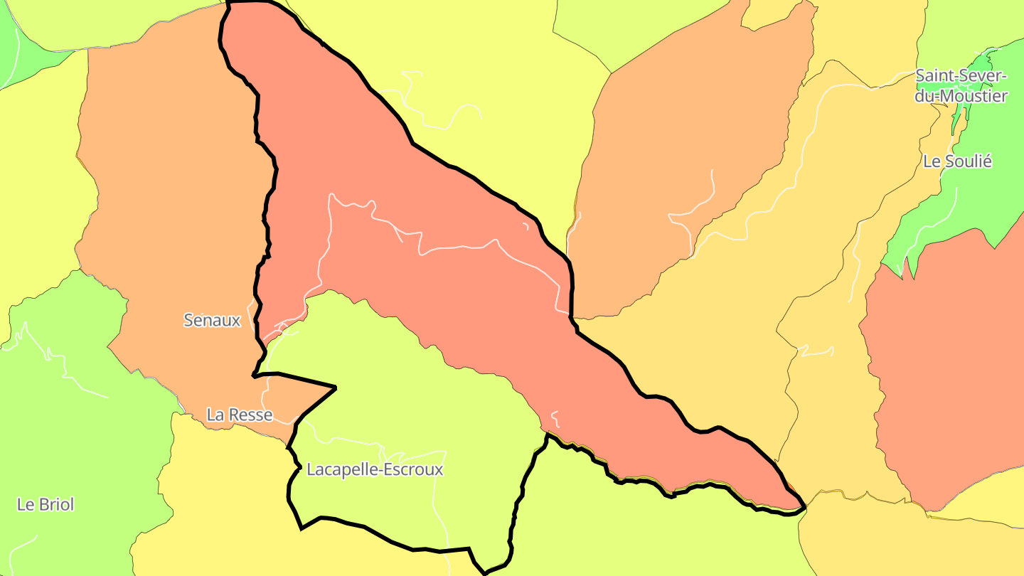 Carte des prix de l'immobilier Lacapelle-Escroux
