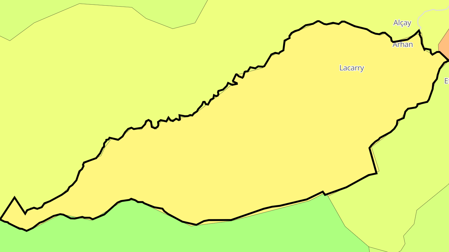 Carte des prix de l'immobilier Lacarry-Arhan-Charritte-de-Haut