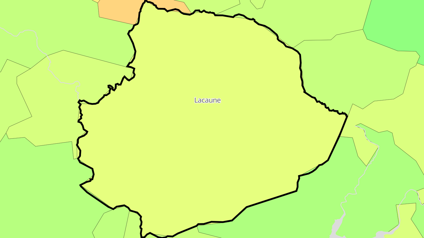 Carte des prix de l'immobilier Lacaune