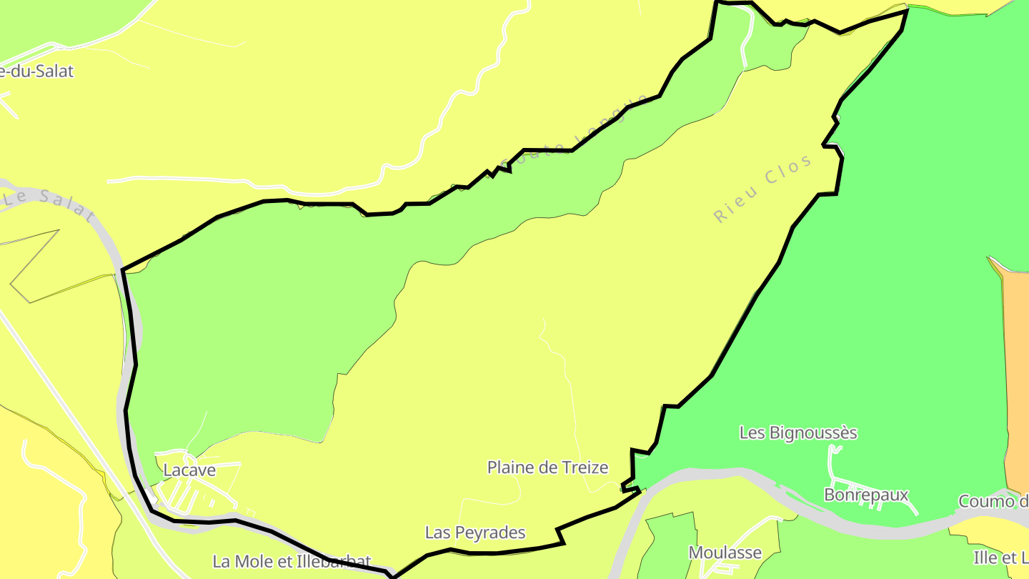 Carte des prix de l'immobilier Lacave