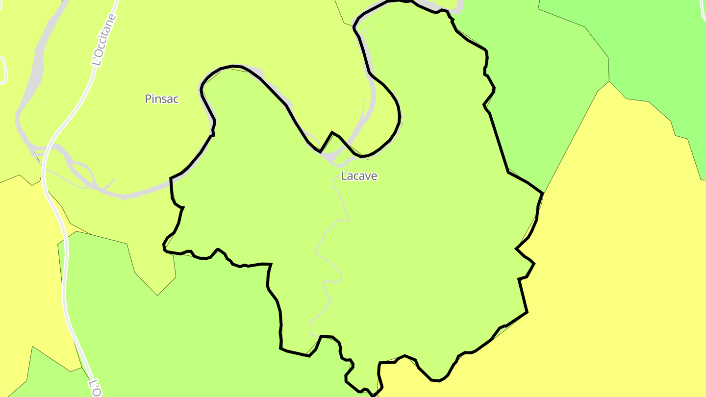 Carte des prix de l'immobilier Lacave