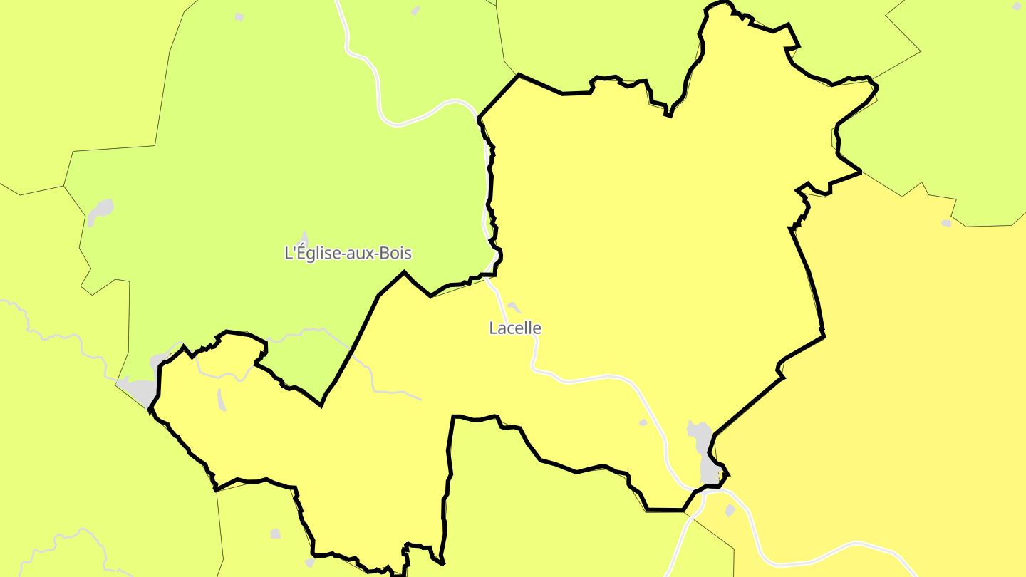 Carte des prix de l'immobilier Lacelle