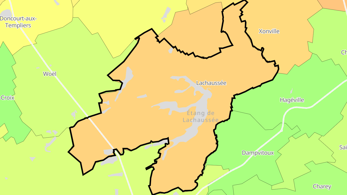 Carte des prix de l'immobilier Lachaussée