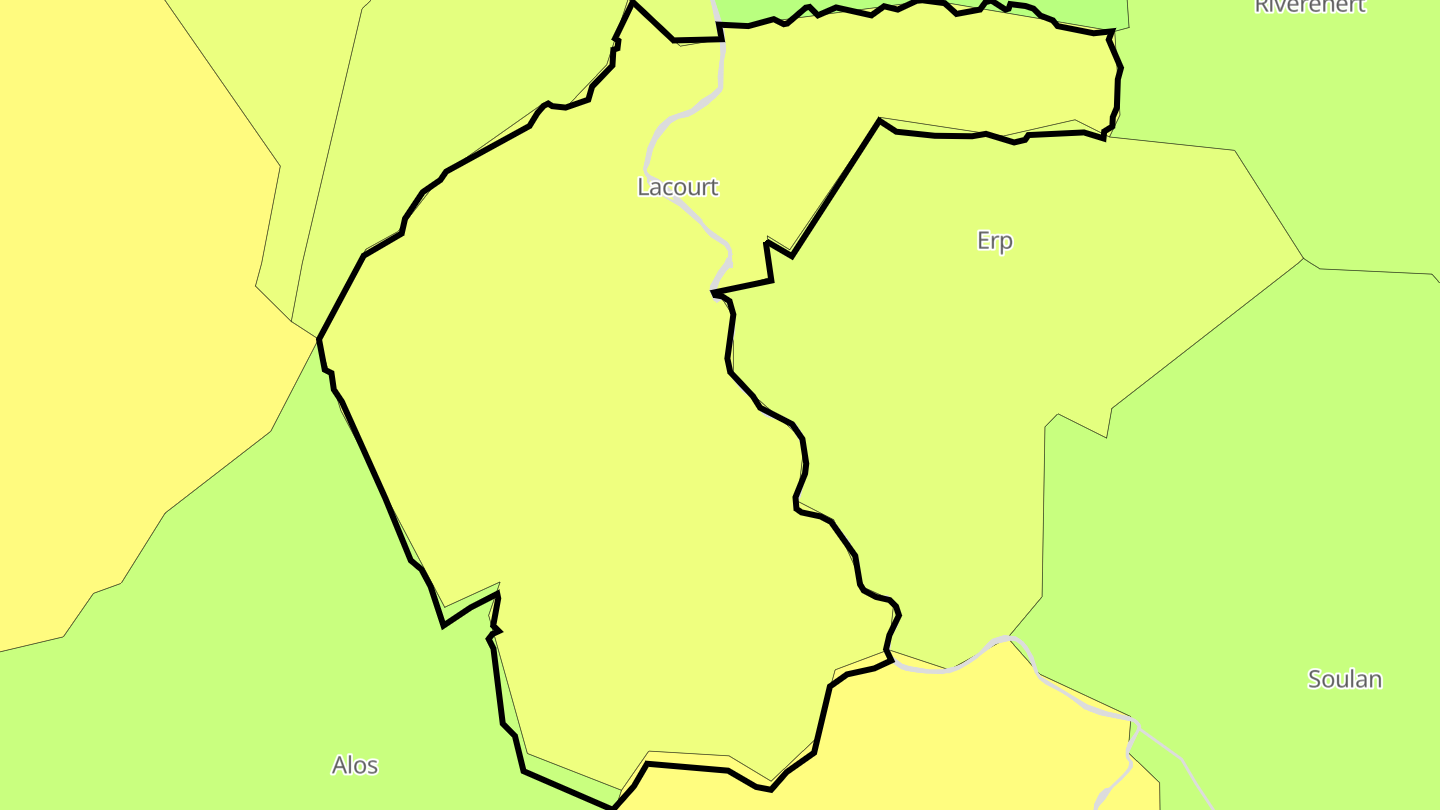 Carte des prix de l'immobilier Lacourt