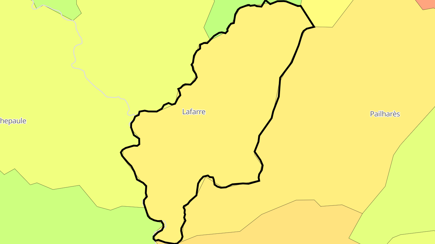 Carte des prix de l'immobilier Lafarre