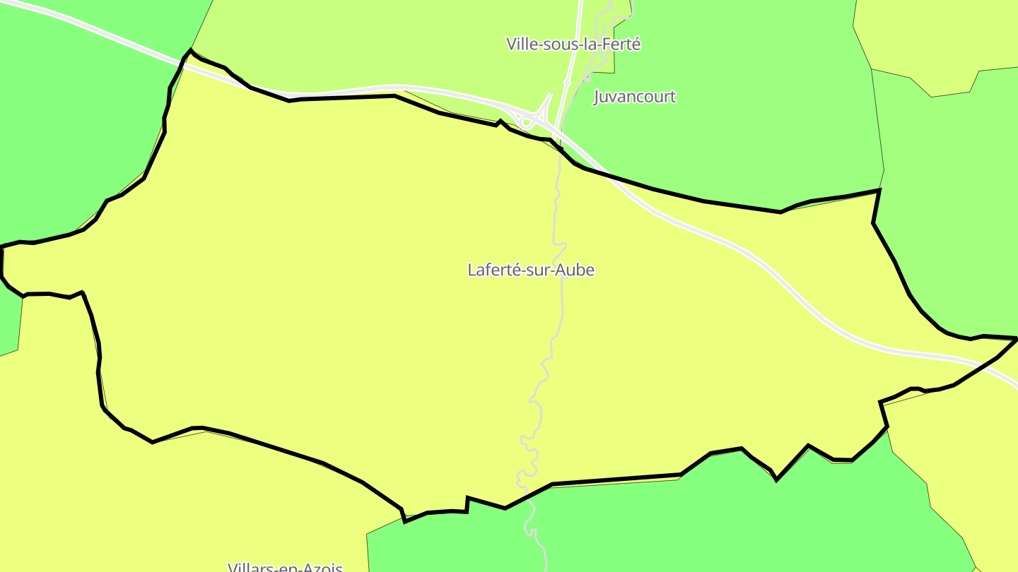 Carte des prix de l'immobilier Laferté-sur-Aube