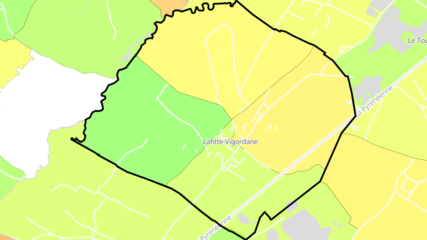 Carte des prix de l'immobilier Lafitte-Vigordane