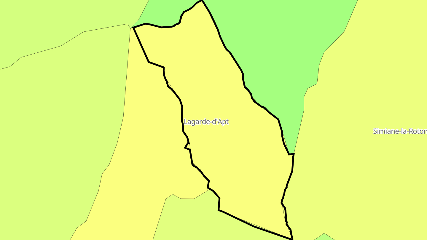 Carte des prix de l'immobilier Lagarde-d'Apt
