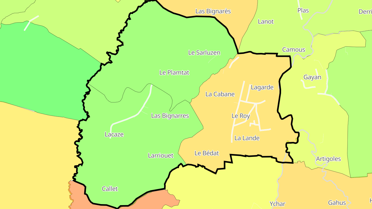 Carte des prix de l'immobilier Lagarde