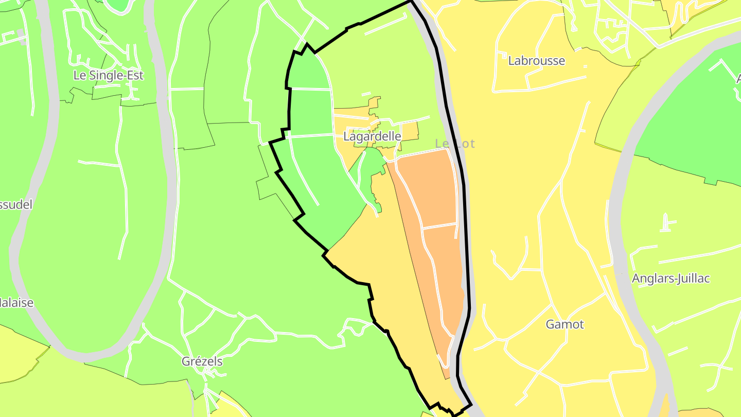 Carte des prix de l'immobilier Lagardelle