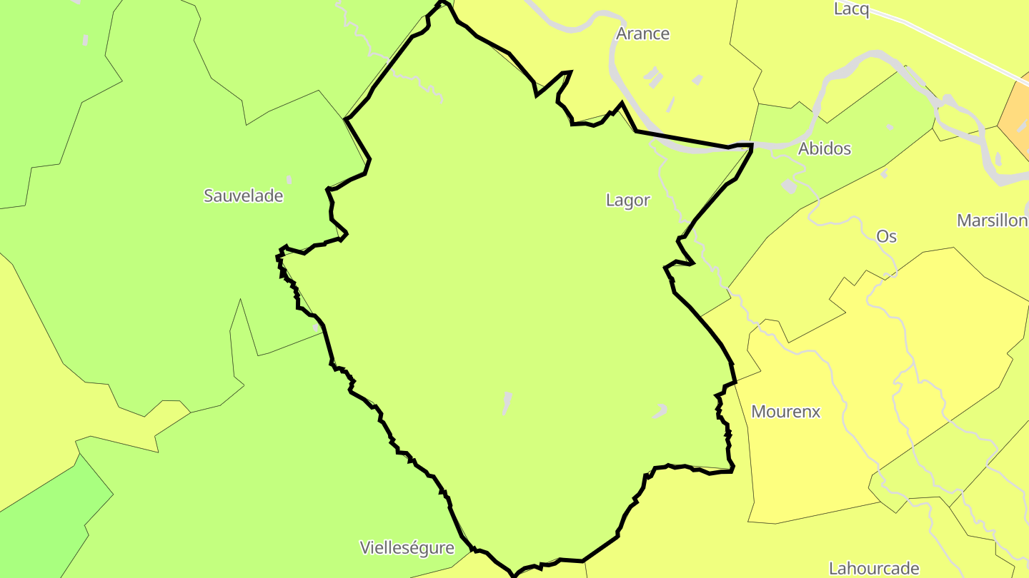 Carte des prix de l'immobilier Lagor