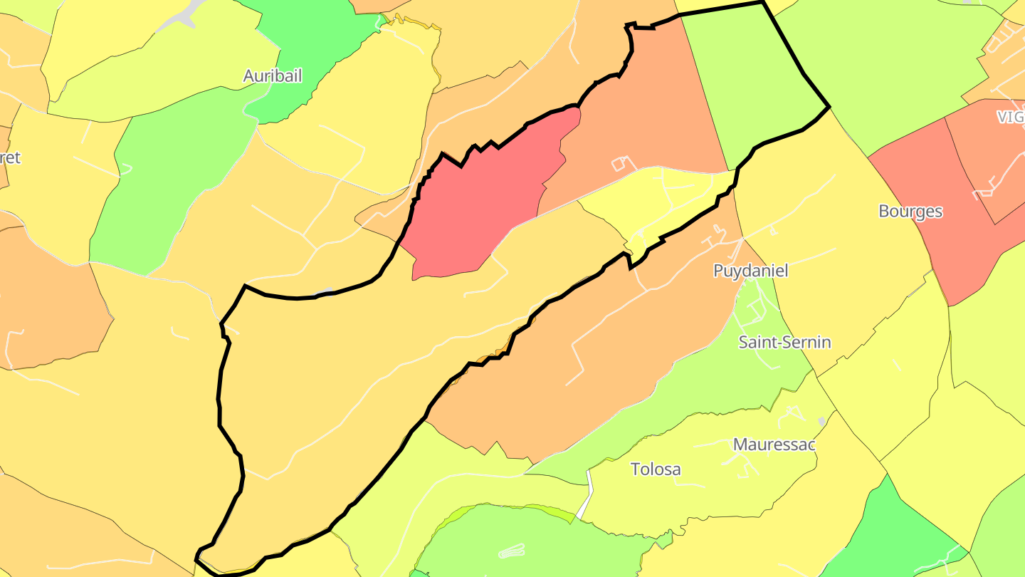 Carte des prix de l'immobilier Lagrâce-Dieu