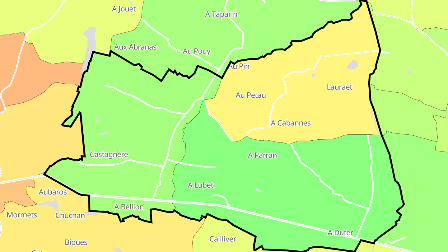 Carte des prix de l'immobilier Lagraulas