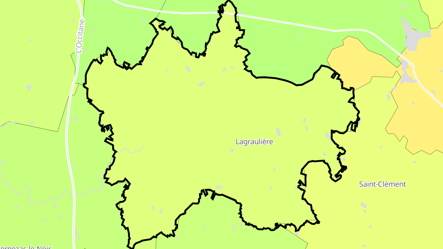 Carte des prix de l'immobilier Lagraulière