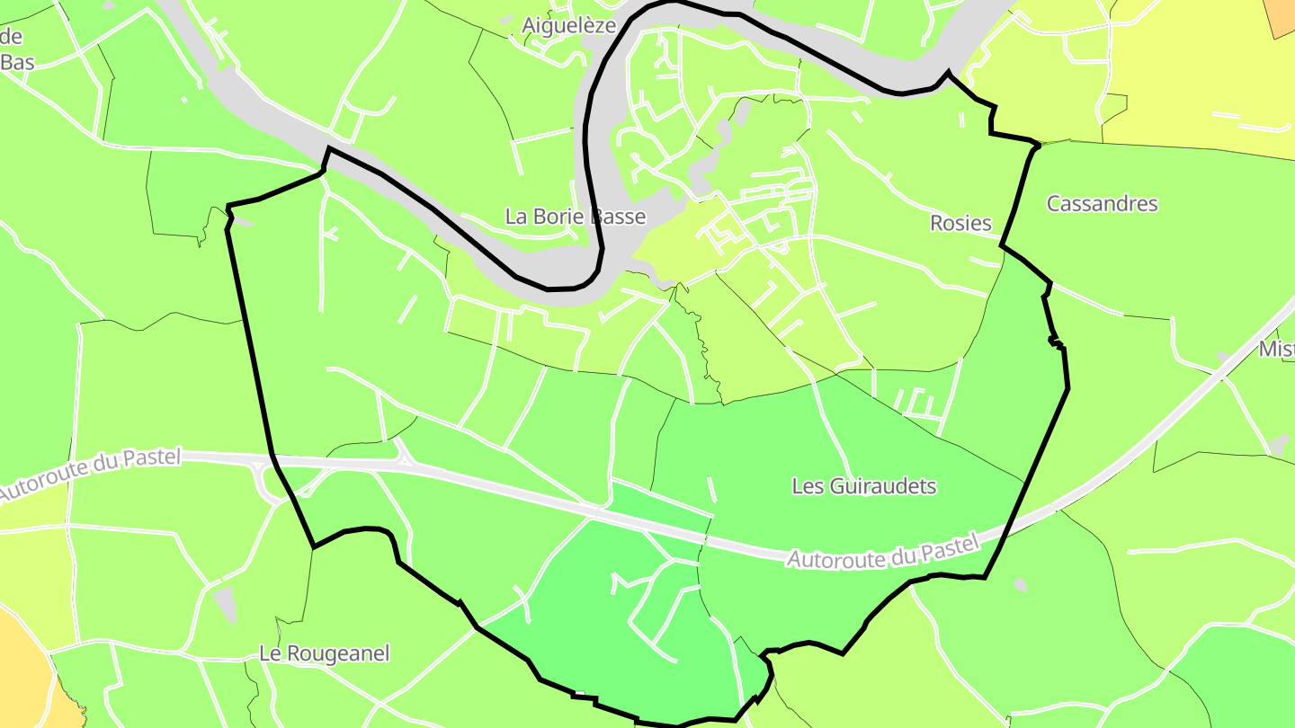 Carte des prix de l'immobilier Lagrave