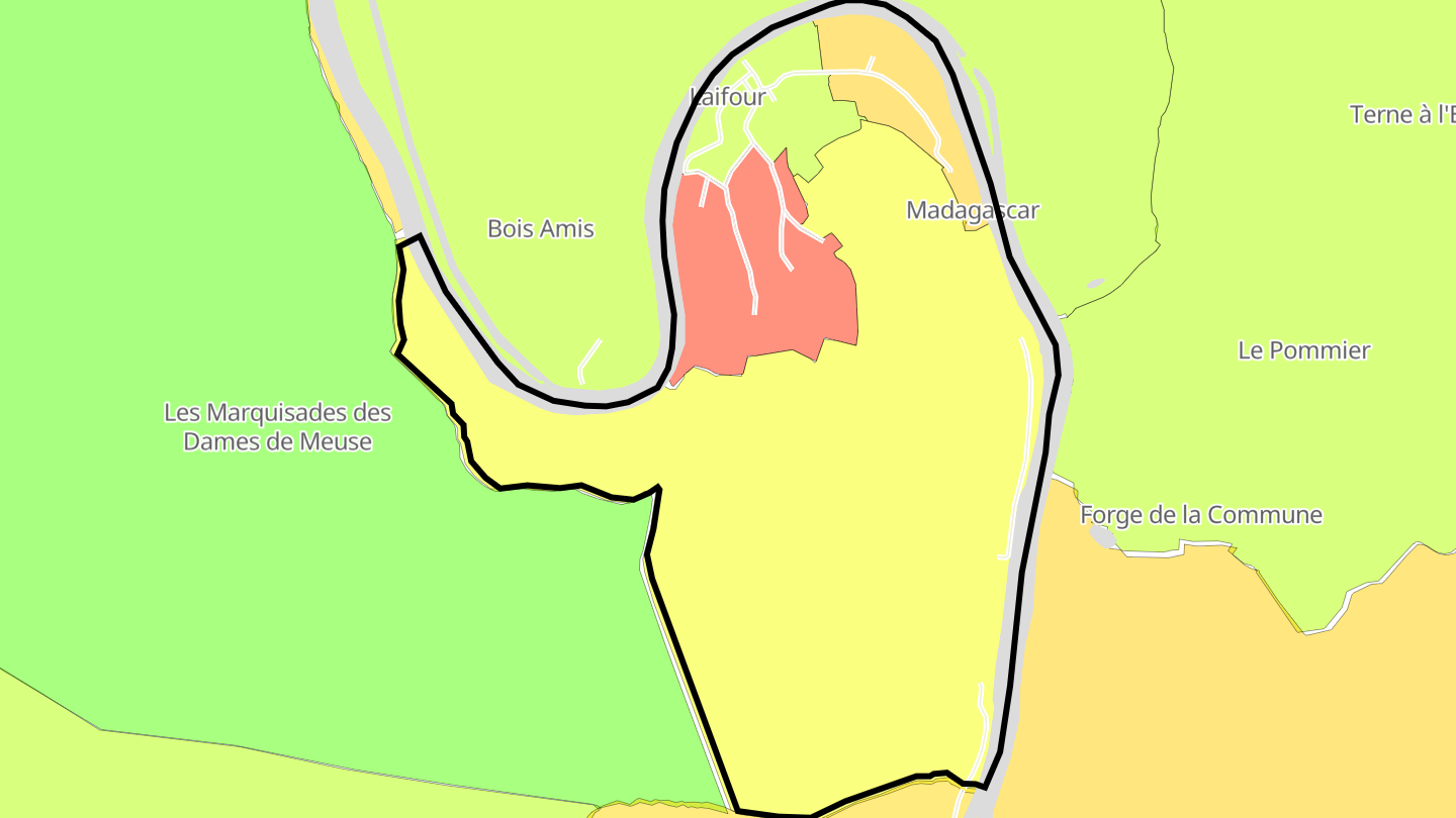 Carte des prix de l'immobilier Laifour
