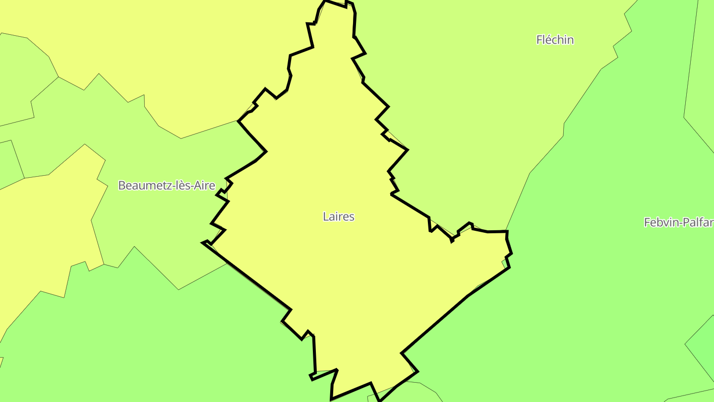 Carte des prix de l'immobilier Laires