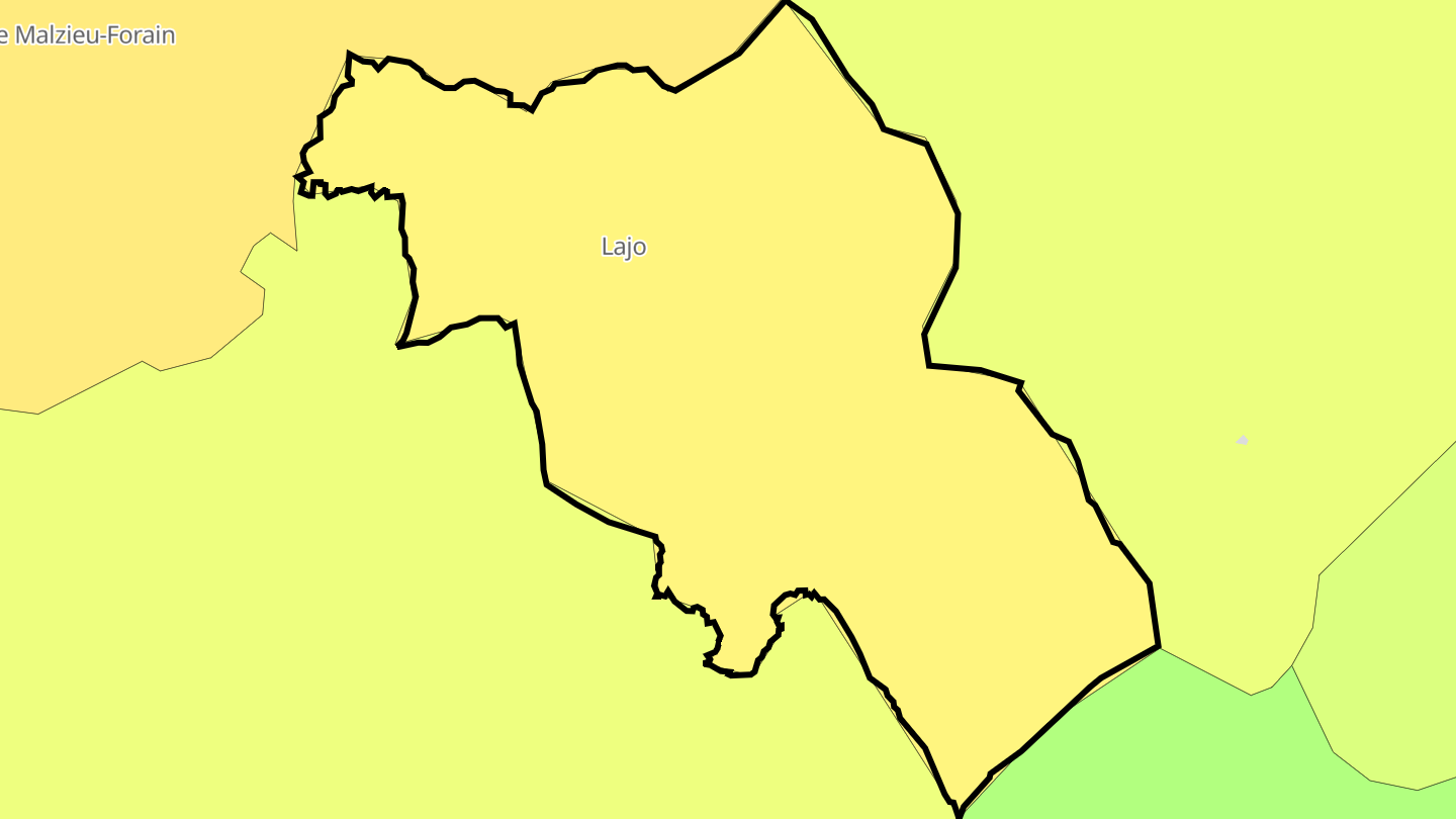 Carte des prix de l'immobilier Lajo
