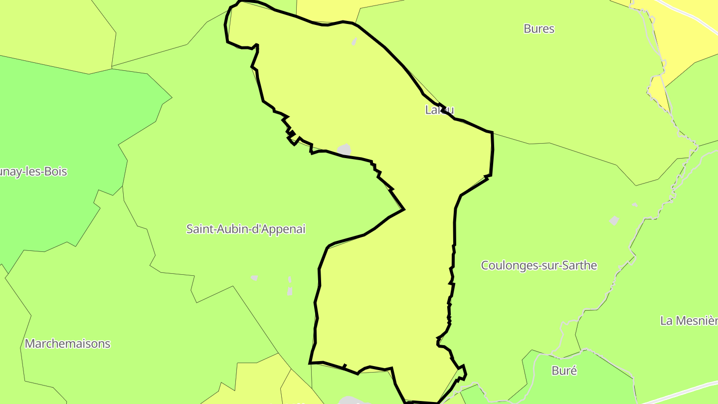 Carte des prix de l'immobilier Laleu