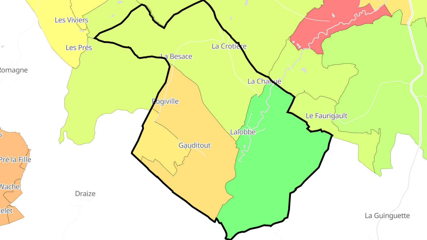 Carte des prix de l'immobilier Lalobbe