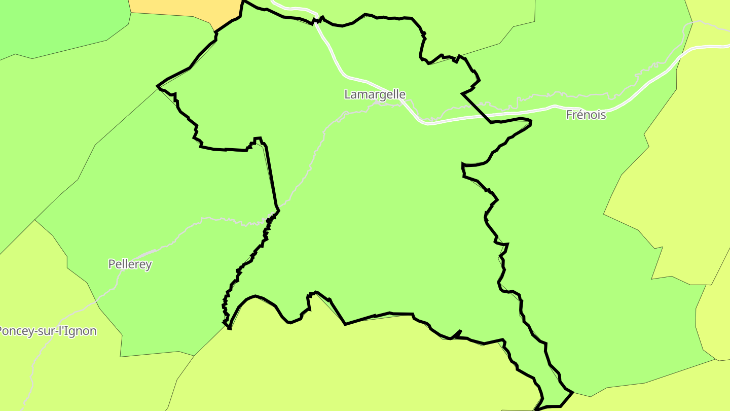 Carte des prix de l'immobilier Lamargelle