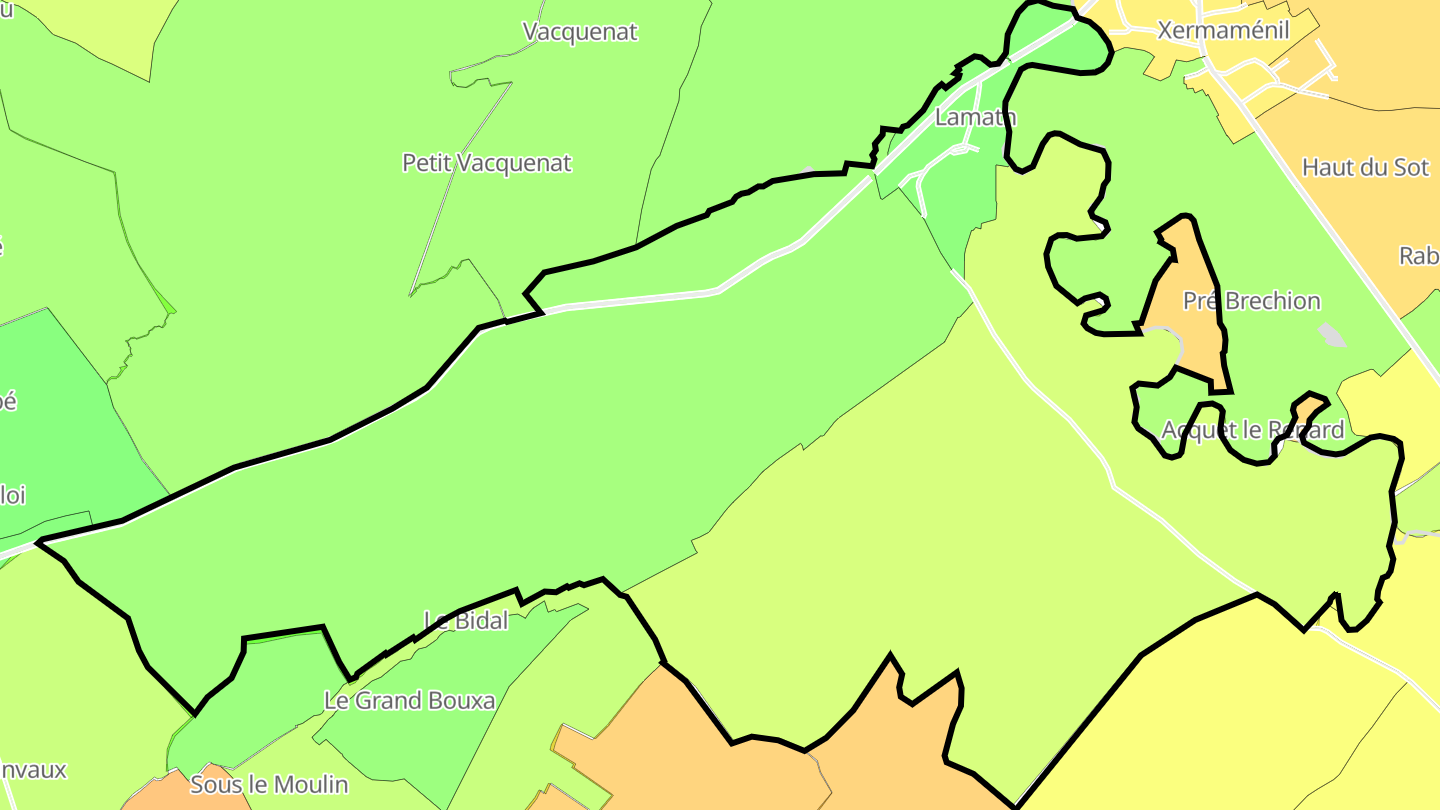 Carte des prix de l'immobilier Lamath