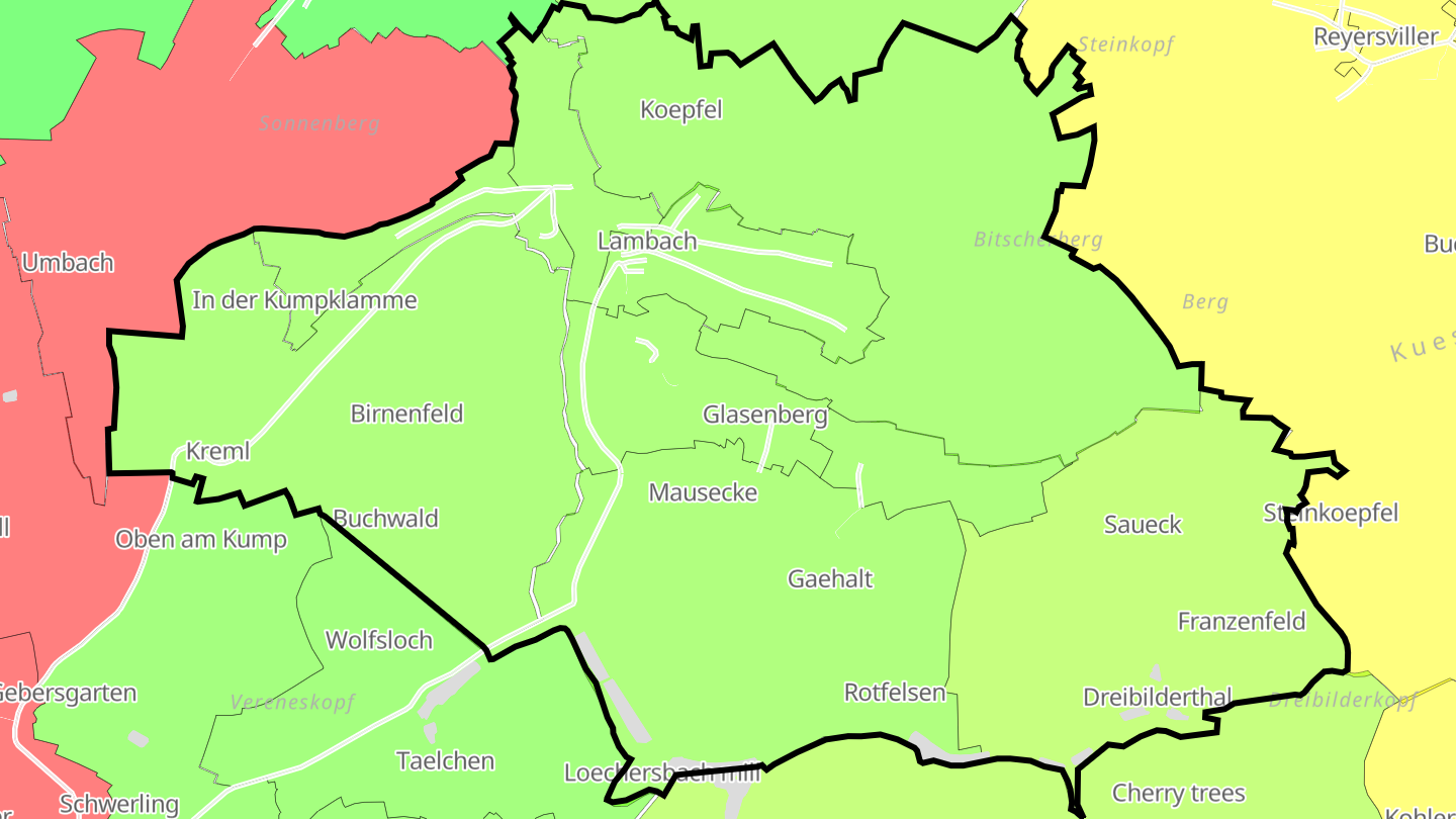 Carte des prix de l'immobilier Lambach