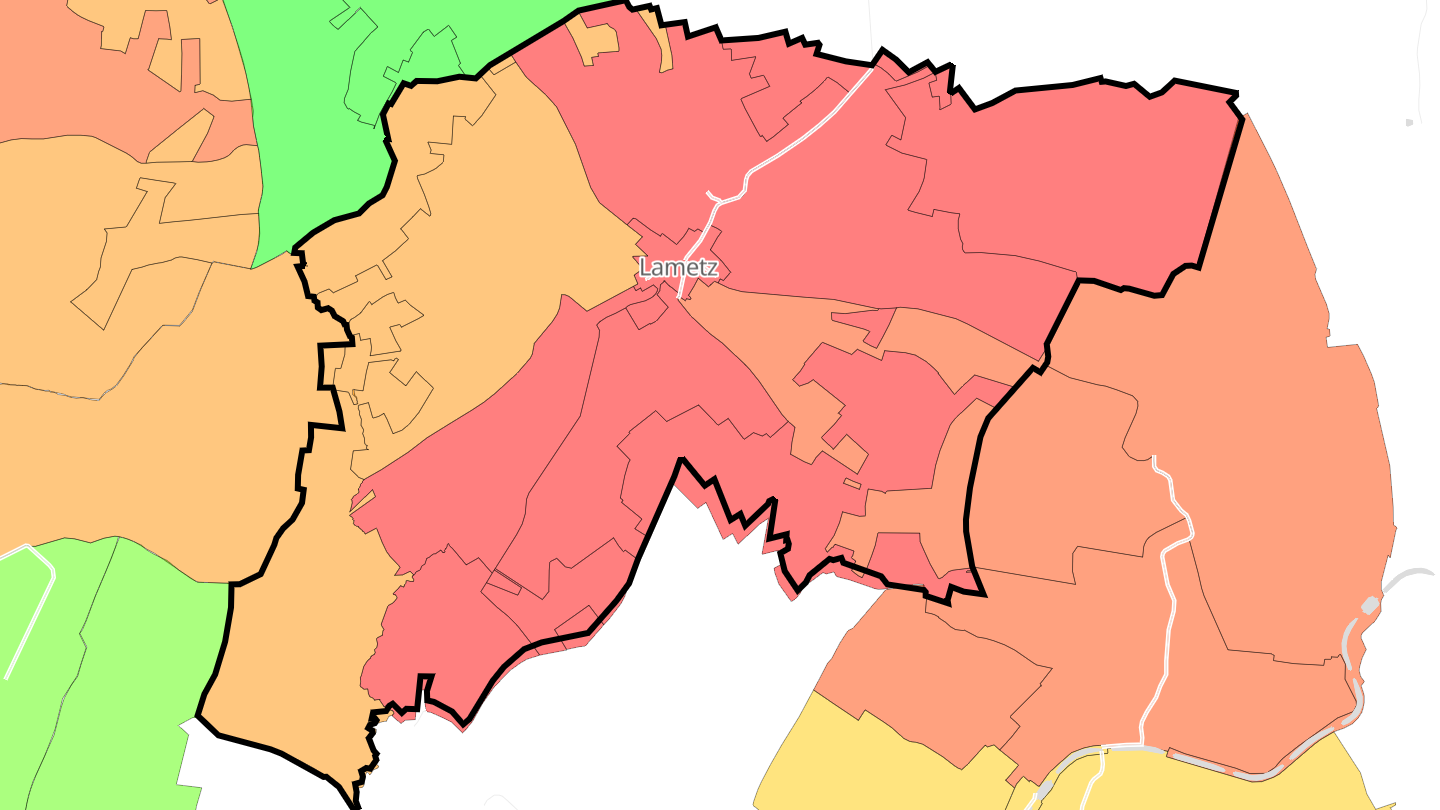 Carte des prix de l'immobilier Lametz