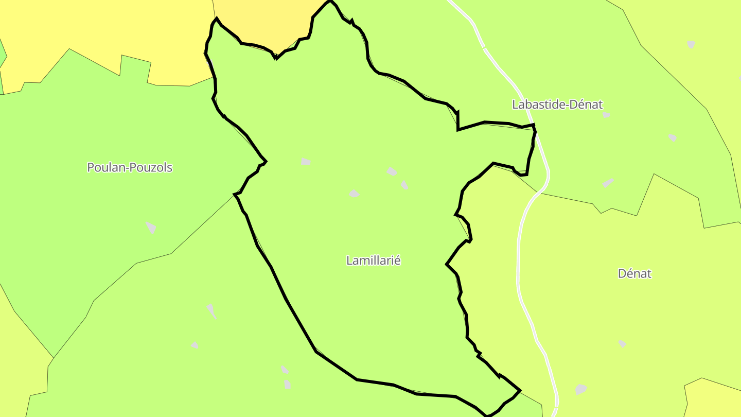 Carte des prix de l'immobilier Lamillarié