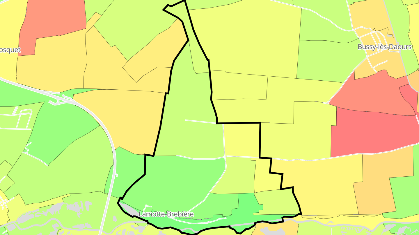 Carte des prix de l'immobilier Lamotte-Brebière
