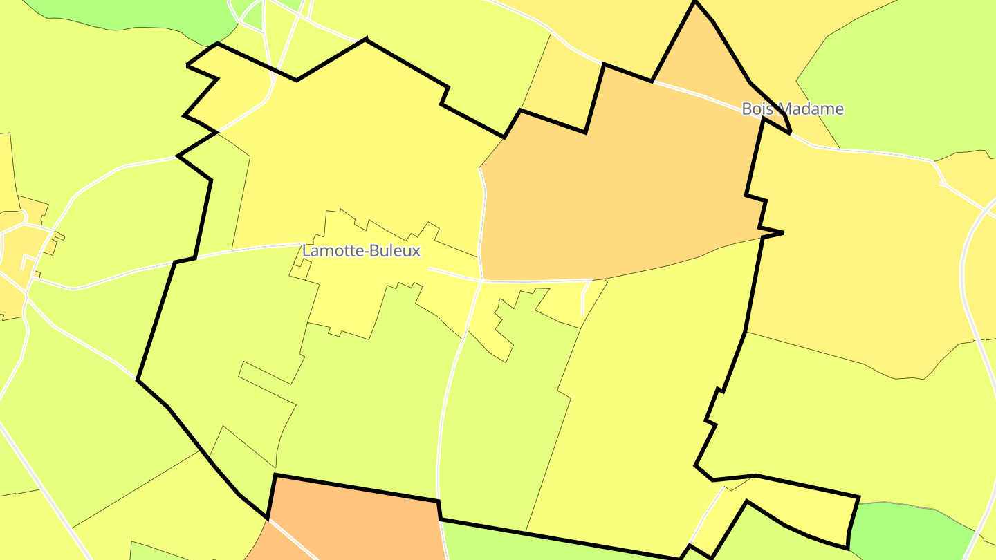 Carte des prix de l'immobilier Lamotte-Buleux